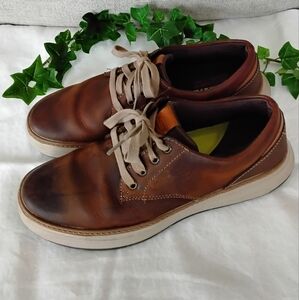 Men's SKECHERS Moreno Guston Brown Leather Casual Shoes